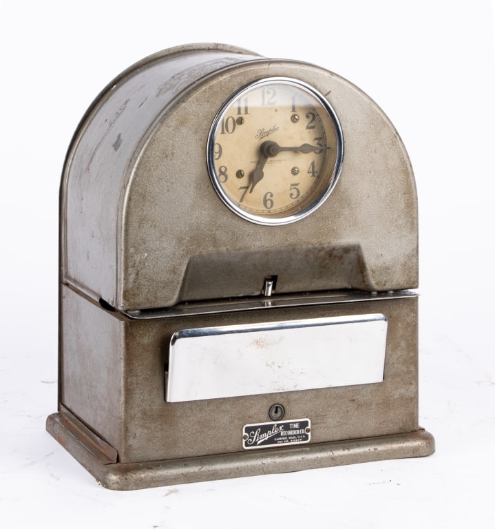 VINTAGE SIMPLEX TIME RECORDER - 4