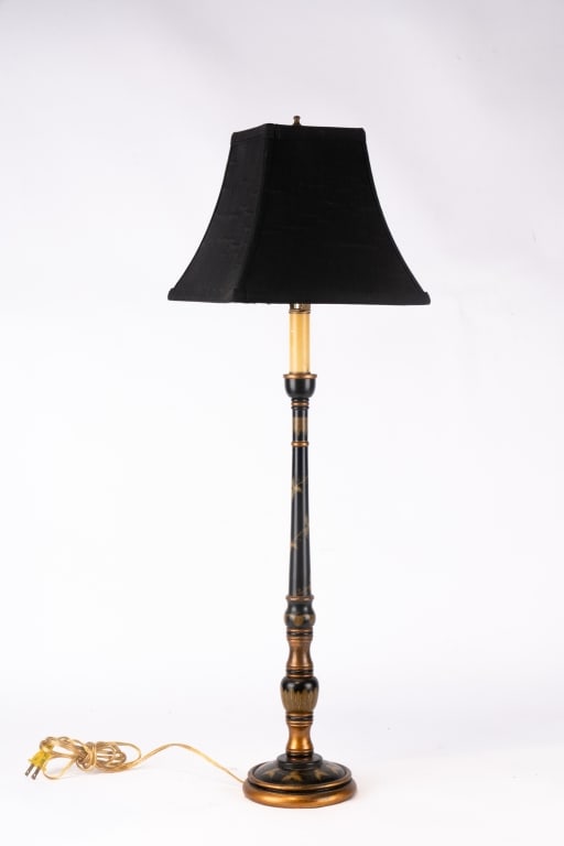 PAIR OF CONTEMPORARY LACQUERED LAMPS - 2