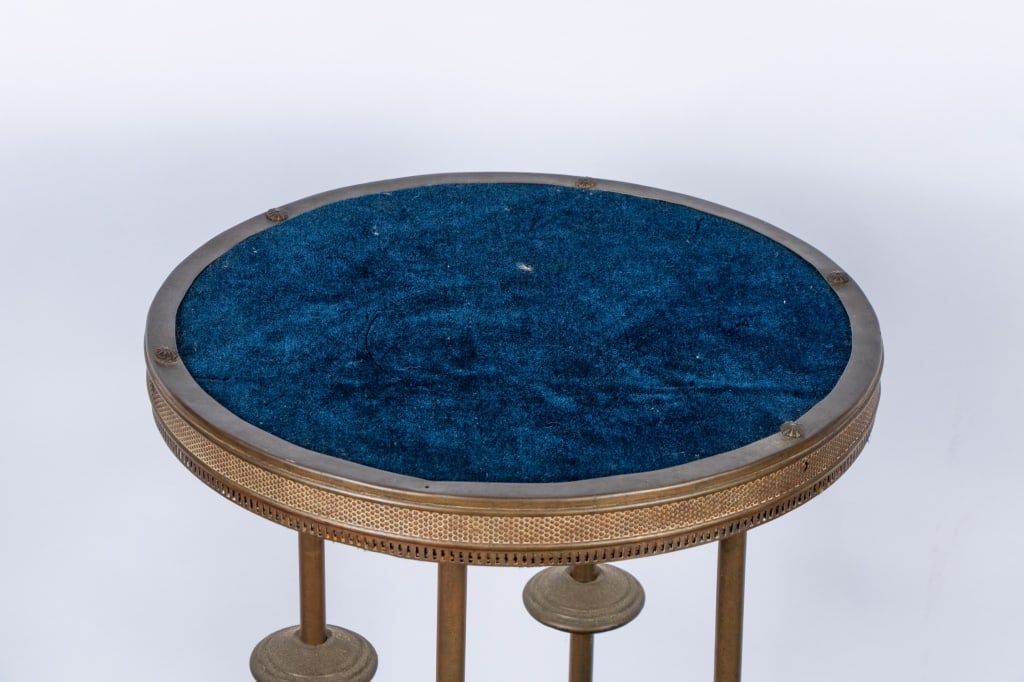 BRADLEY & HUBBARD BRASS PEDESTAL TABLE - 4
