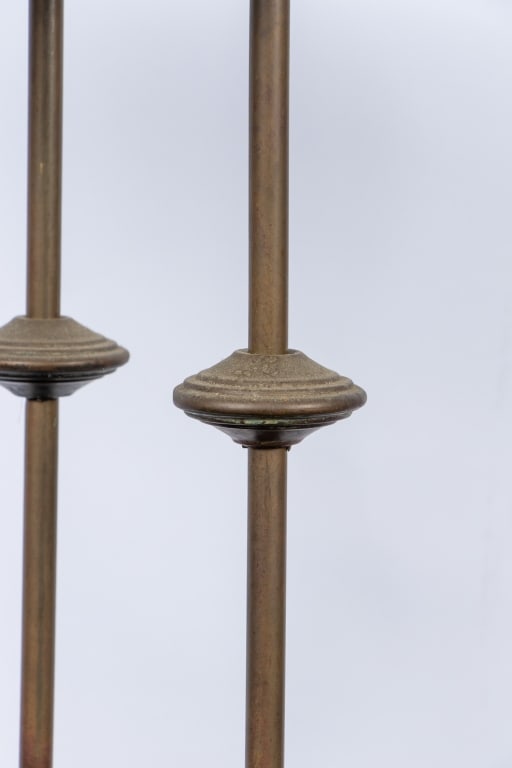 BRADLEY & HUBBARD BRASS PEDESTAL TABLE - 6