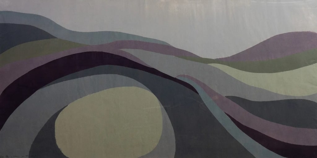 RICHARD KEMBLE 'LIKE RIBBONS ON THE SAND' WOODCUT - 3
