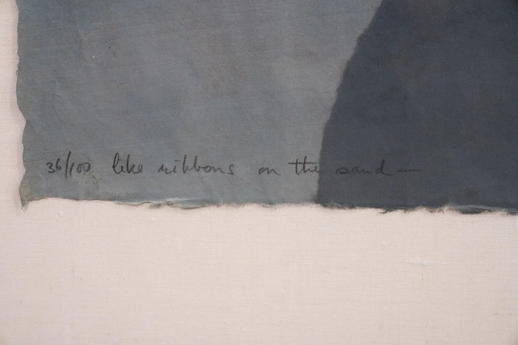RICHARD KEMBLE 'LIKE RIBBONS ON THE SAND' WOODCUT - 4