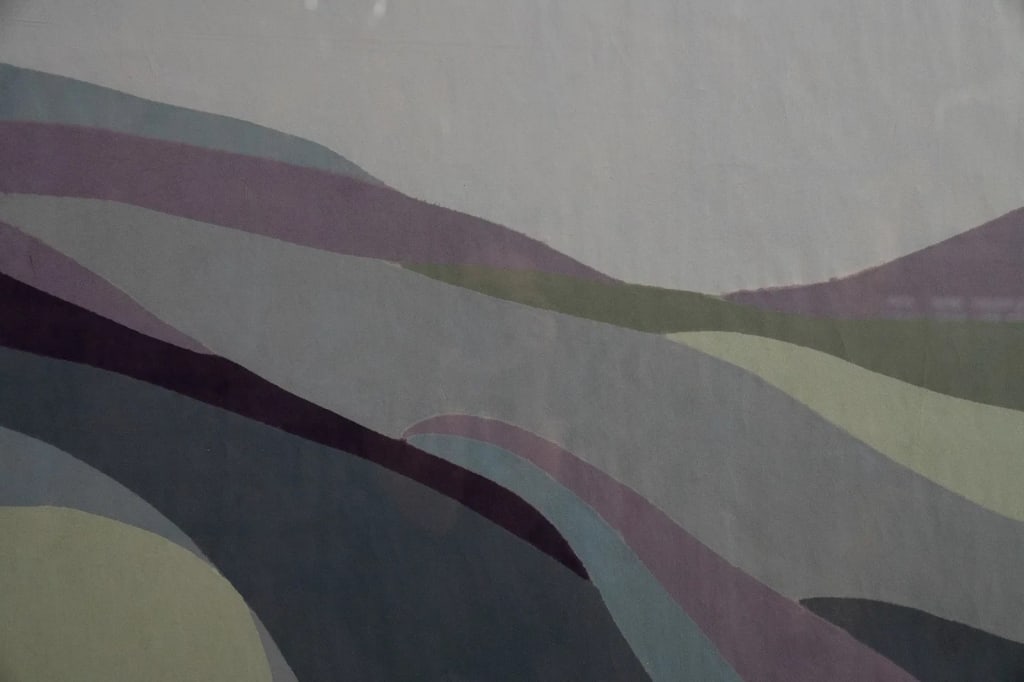 RICHARD KEMBLE 'LIKE RIBBONS ON THE SAND' WOODCUT - 7