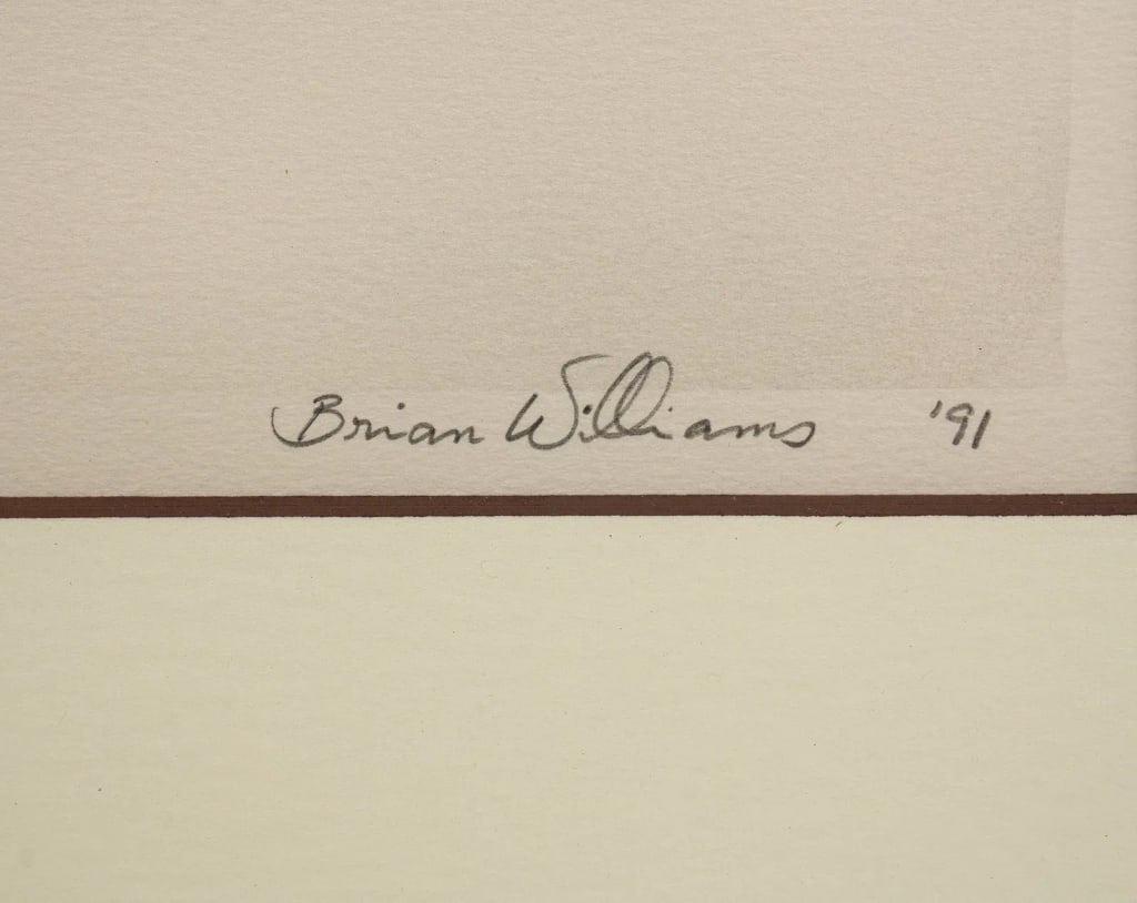 BRIAN WILLIAMS 'BACK WAY' LITHOGRAPH - 5