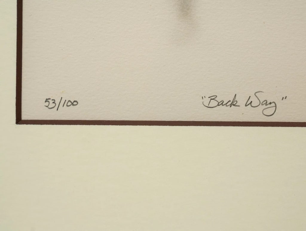 BRIAN WILLIAMS 'BACK WAY' LITHOGRAPH - 6