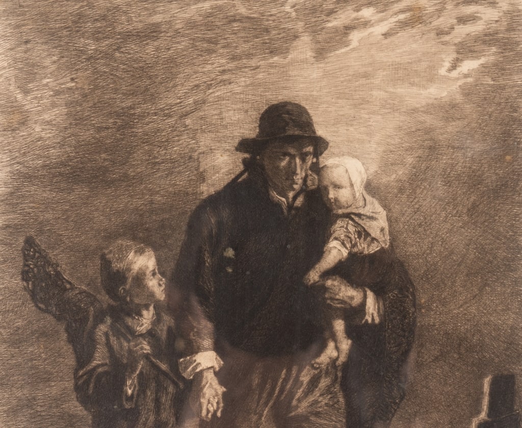 JOSEF ISRAELS, THE BEREAVED FISHERMAN - 5