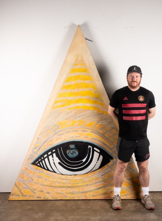 MONUMENTAL ROBERT SMITH 'EYE', O/C - 2