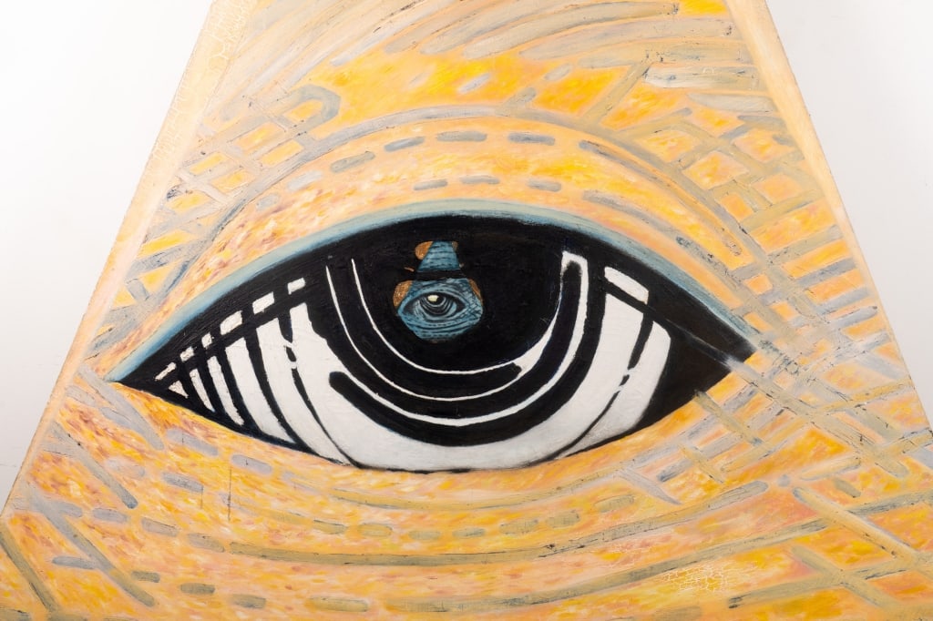 MONUMENTAL ROBERT SMITH 'EYE', O/C - 4