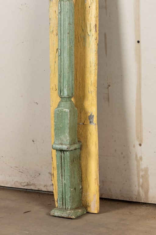 FRENCH PROVINCIAL PAINTED FIREPLACE MANTEL SURROUND - 5