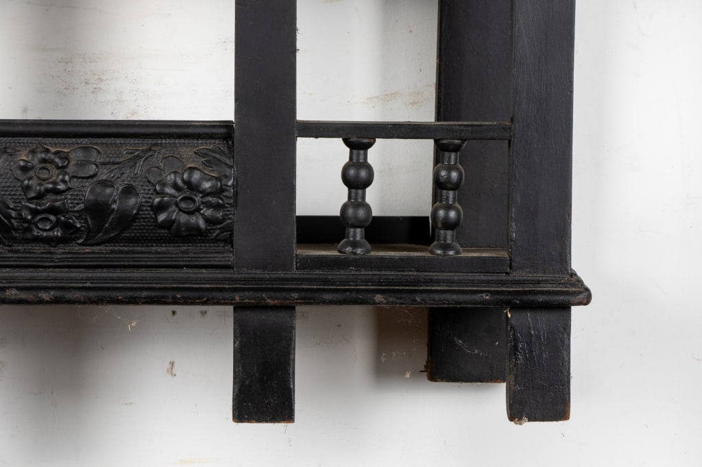 EASTLAKE STYLE EBONIZED ETAGERE WALL SHELF - 6