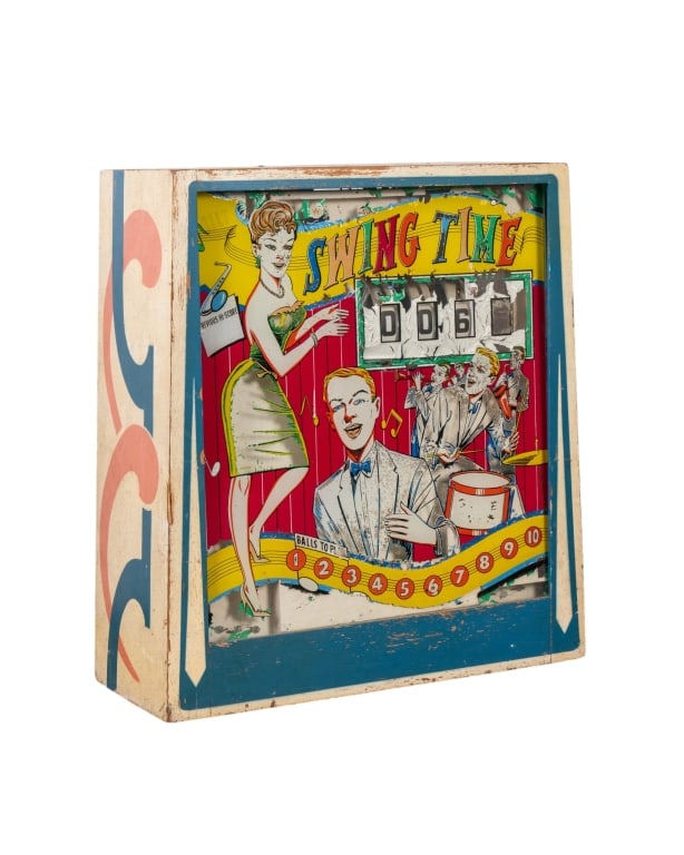 TOP FROM 1963 SWING TIME PINBALL MACHINE (1 of 4)