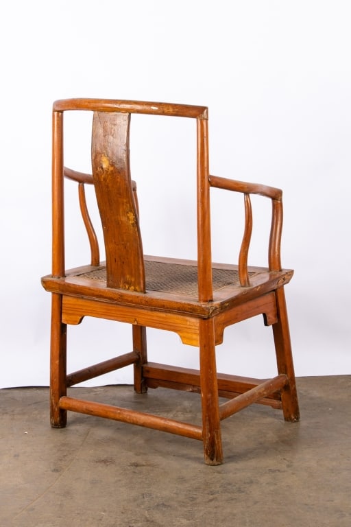 19TH CENTURY CHINESE QING DYNASTY ARMCHAIR - 5