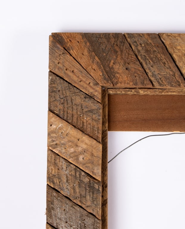 TWO MODERN WOODEN PICTURE FRAMES - 2