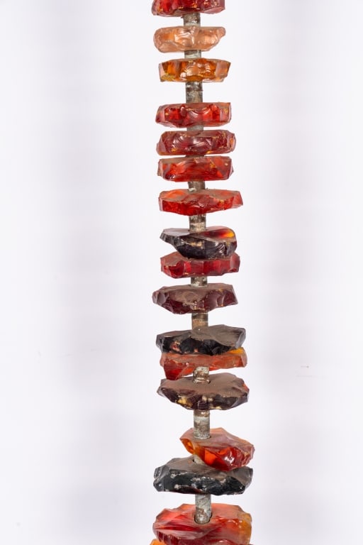 GLASS & METAL GARDEN SCULPTURE - 3