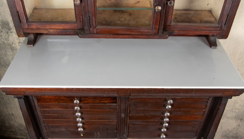 EARLY 20TH CENTURY MAHOGANY DENTAL CABINET - 3
