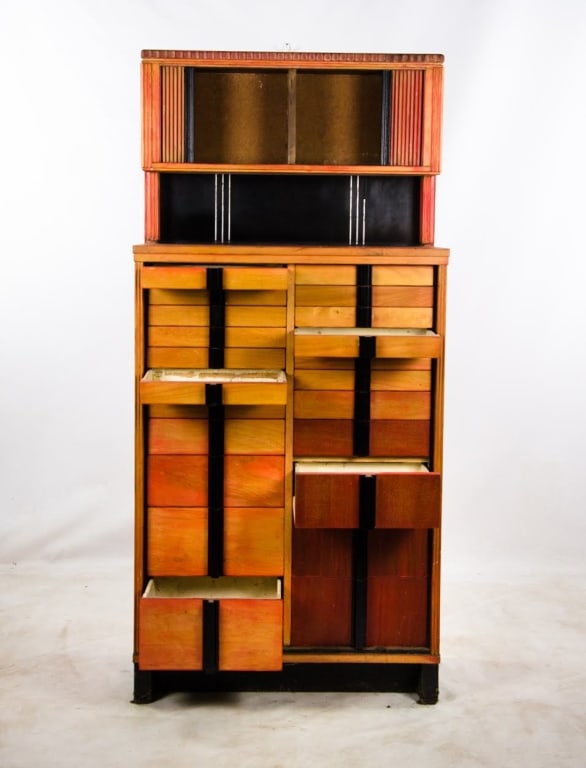 EARLY 20TH CENTURY ART DECO DENTAL CABINET - 6