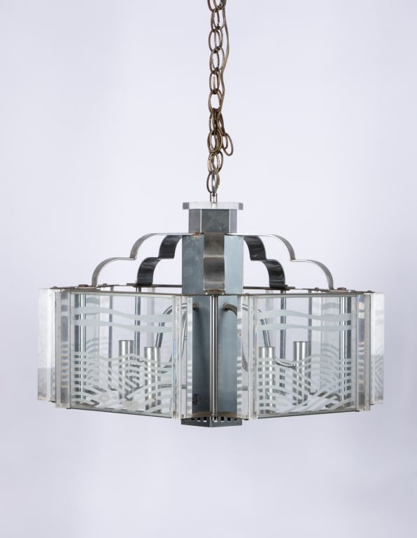 20TH CENTURY FREDERICK RAYMOND STYLE PENDANT FIXTU - 2