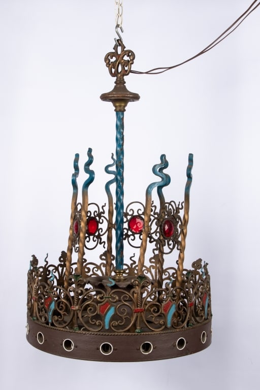 20TH CENTURY BOHEMIAN STYLE CHANDELIER - 5