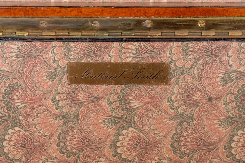 MAITLAND SMITH LEATHER-BOUND TRUNK - 4