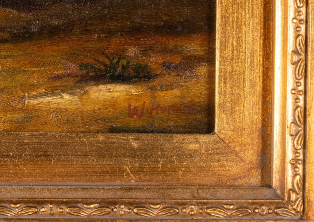 ATTR. TO W. HOMER, HORSEMAN, OIL ON CANVAS - 3