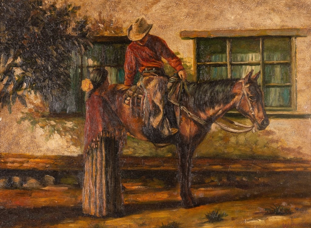 ATTR. TO W. HOMER, HORSEMAN, OIL ON CANVAS - 4