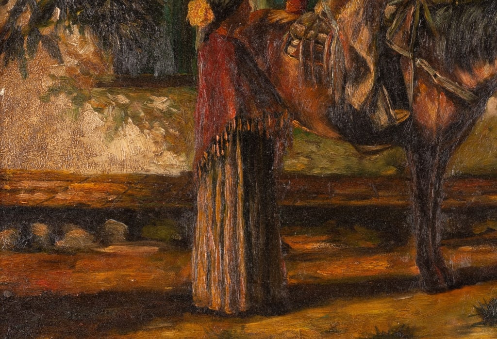 ATTR. TO W. HOMER, HORSEMAN, OIL ON CANVAS - 6