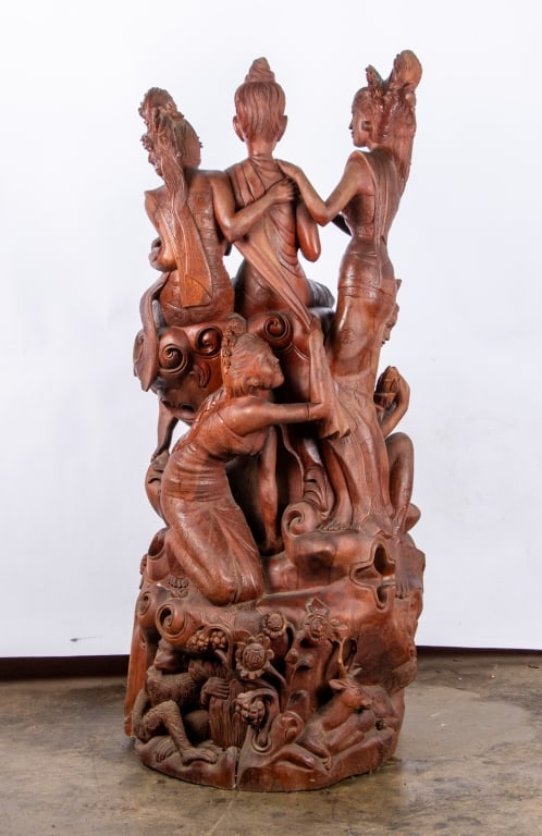 INDONESIAN BALINESE CARVING BY I.R. SUBAGE - 6