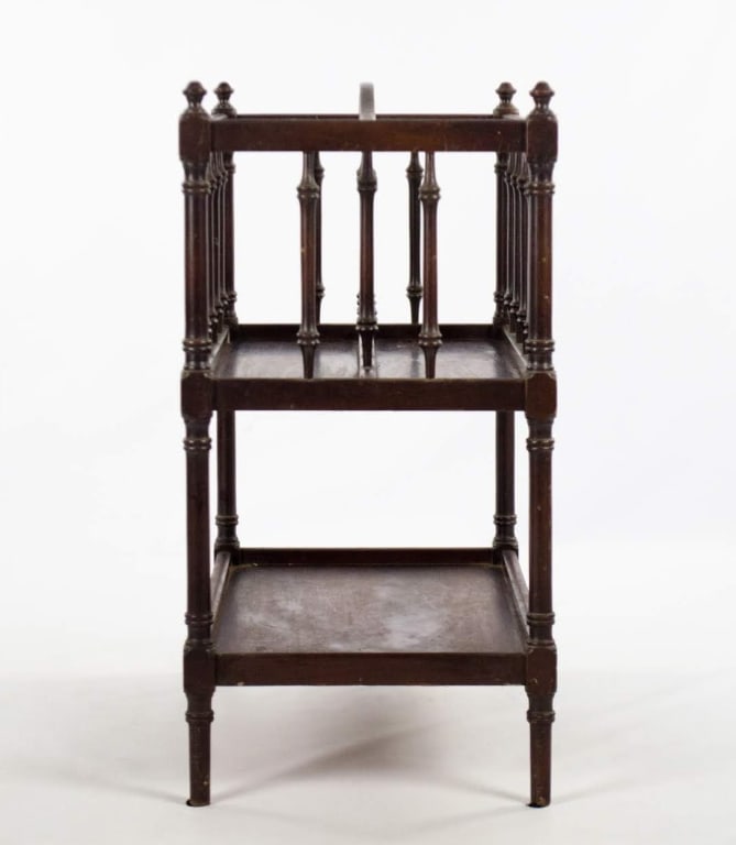 TWO-TIER WOOD MAGAZINE RACK/STAND - 4