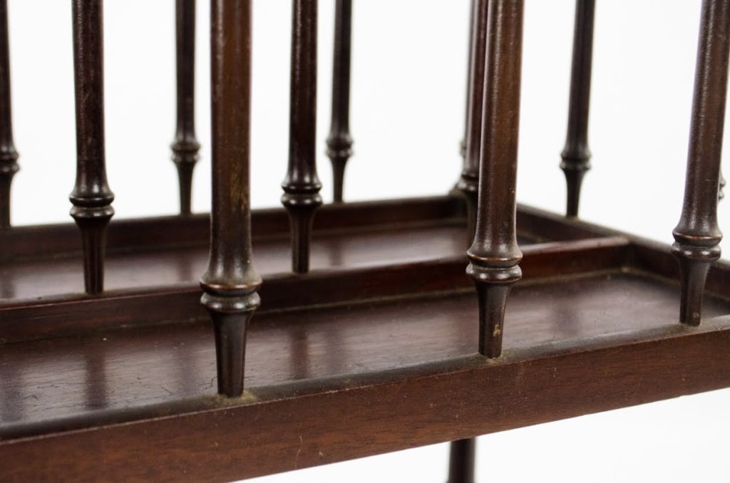 TWO-TIER WOOD MAGAZINE RACK/STAND - 6