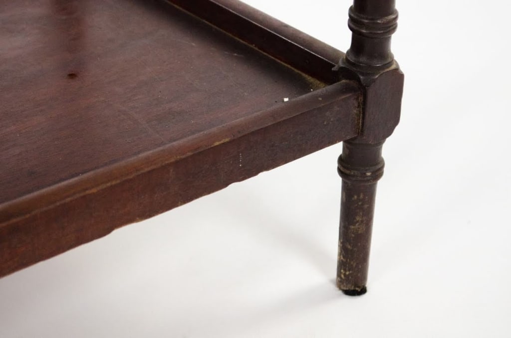 TWO-TIER WOOD MAGAZINE RACK/STAND - 8
