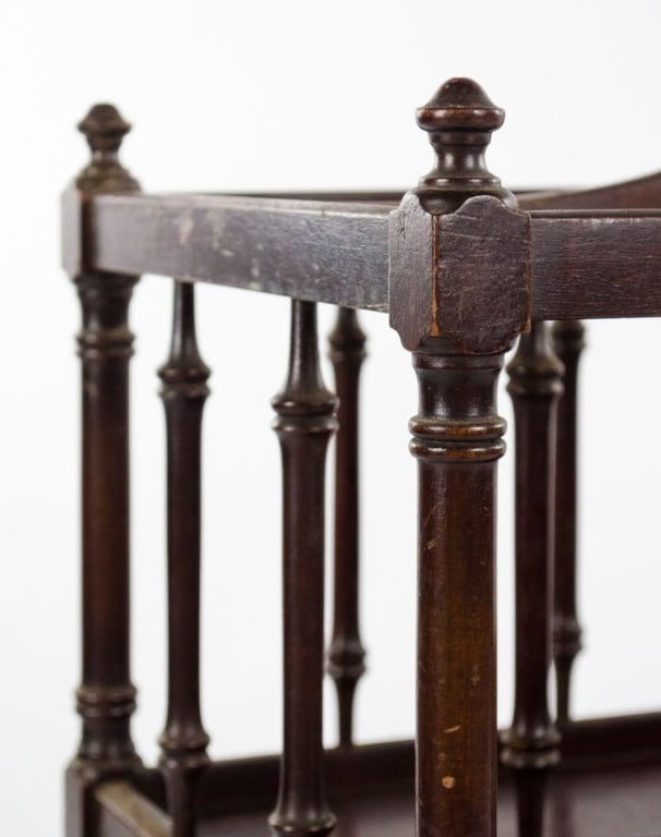 TWO-TIER WOOD MAGAZINE RACK/STAND - 9