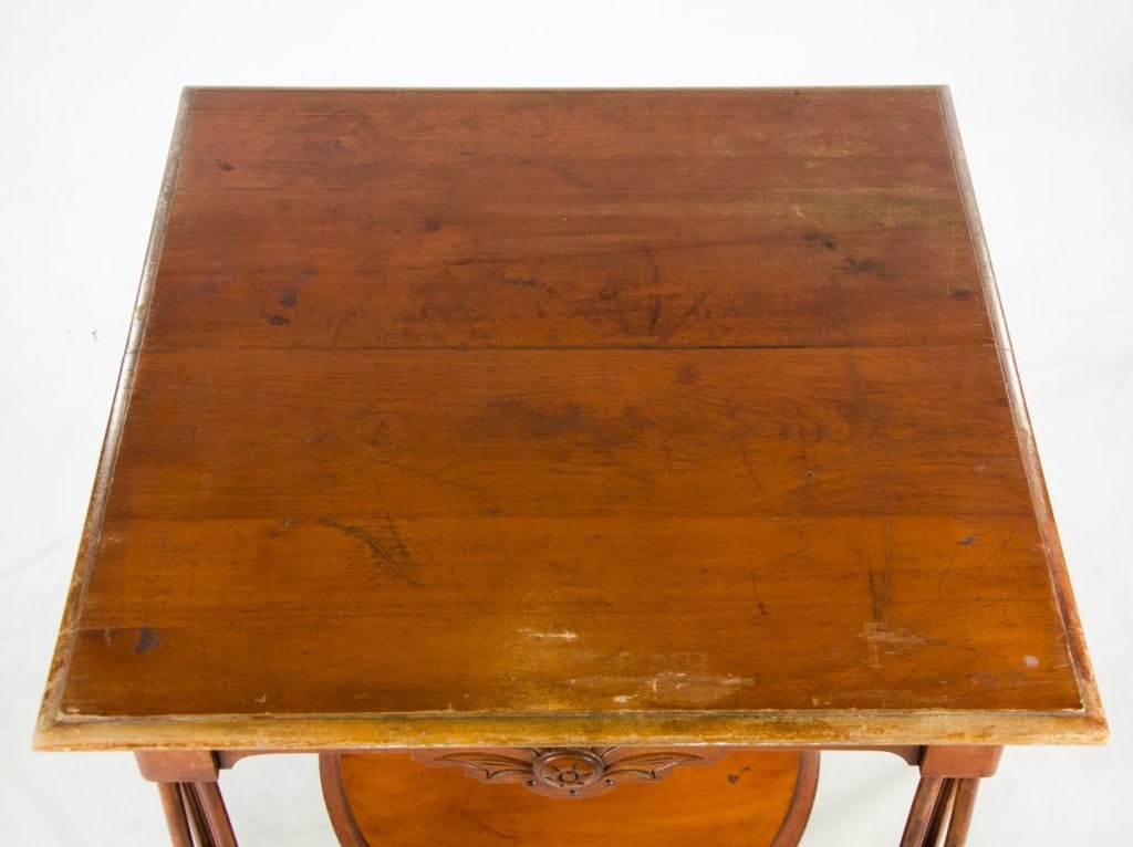 ANTIQUE CARVED SIDE TABLE - 11