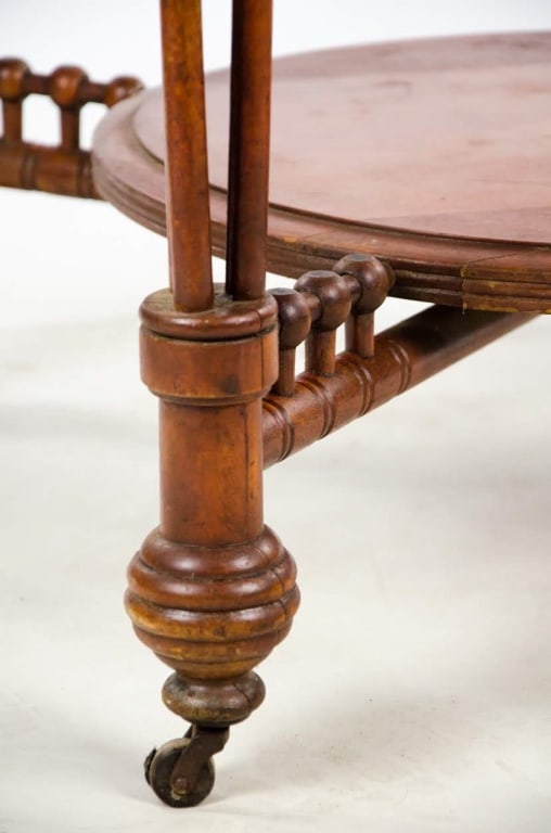 ANTIQUE CARVED SIDE TABLE - 8
