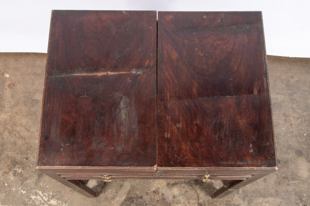 EDWARDIAN STYLE OAK METAMORPHIC COCKTAIL CABINET - 4