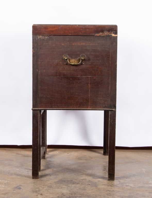 EDWARDIAN STYLE OAK METAMORPHIC COCKTAIL CABINET - 5