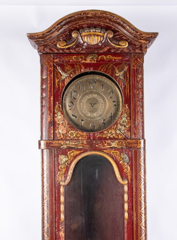 VINTAGE CHINOISERIE GRANDMOTHER CLOCK - 2