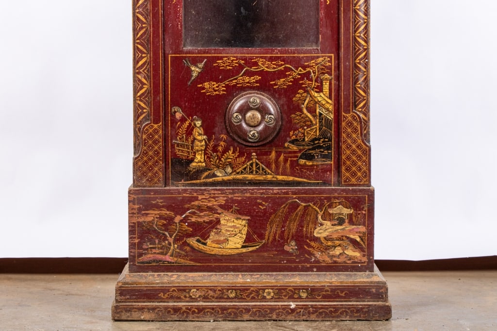 VINTAGE CHINOISERIE GRANDMOTHER CLOCK - 3