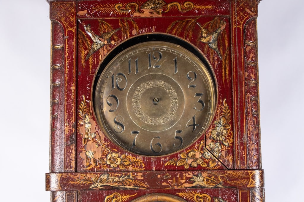 VINTAGE CHINOISERIE GRANDMOTHER CLOCK - 5