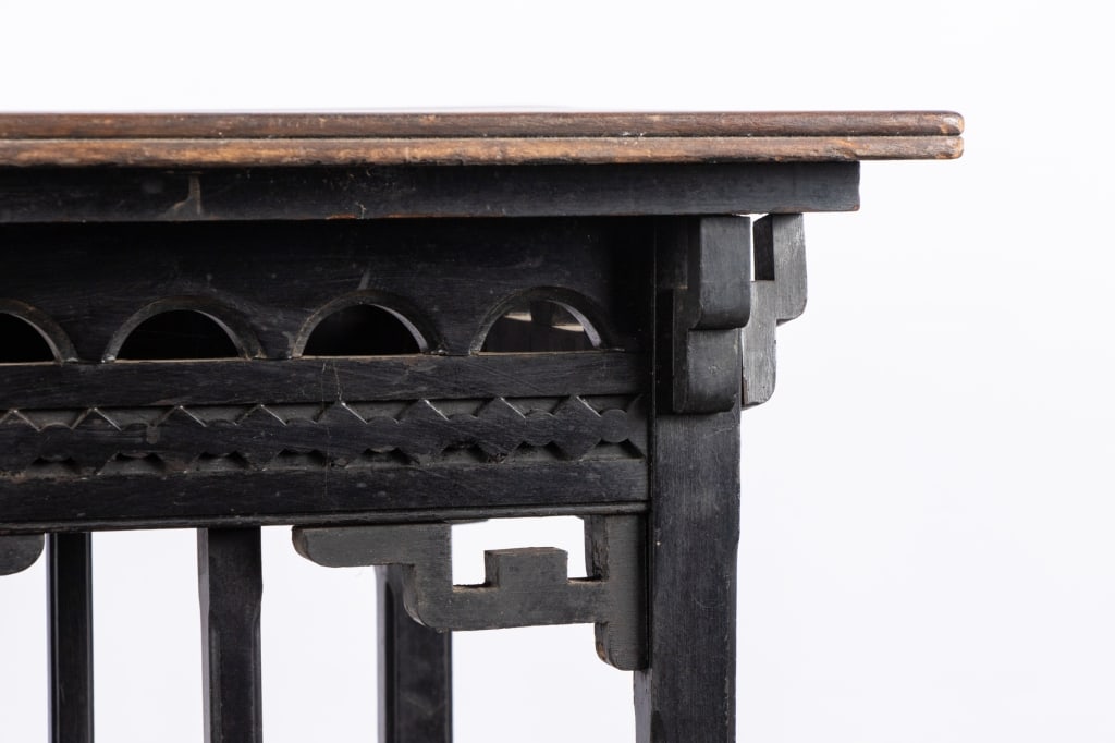 AESTHETIC MOVEMENT EBONIZED CENTER TABLE - 4