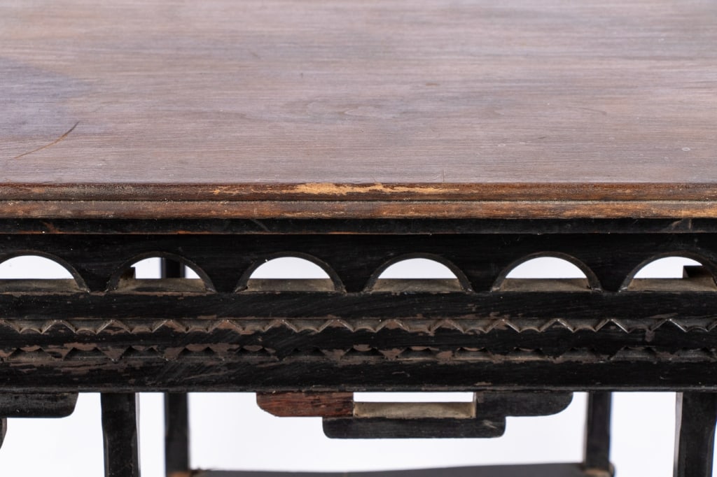 AESTHETIC MOVEMENT EBONIZED CENTER TABLE - 7
