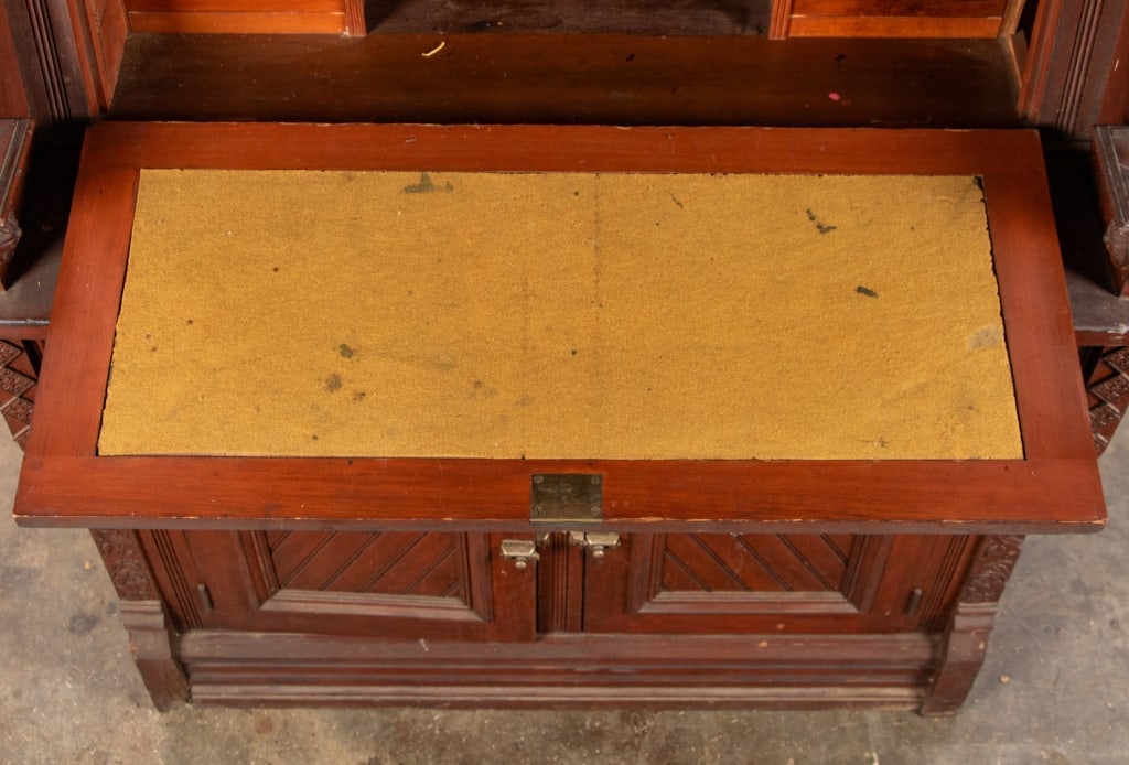 DROP FRONT SECRETARY DESK - 6