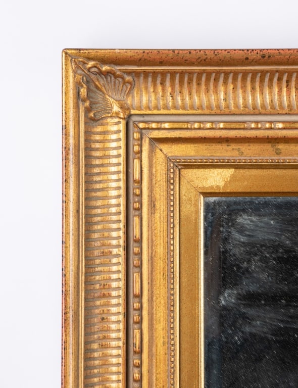 VINTAGE ORNATE GILT WALL MIRROR - 4