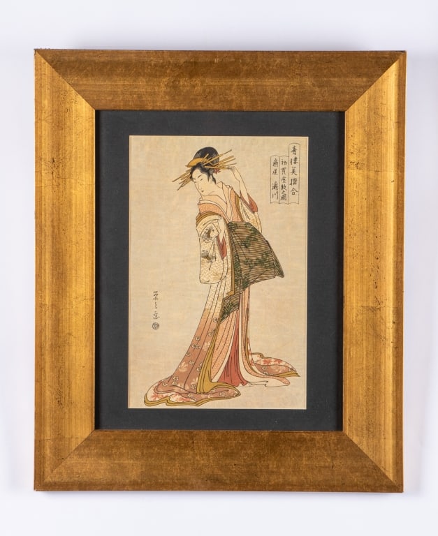 PAIR OF JAPANESE WOODBLOCKS - 3