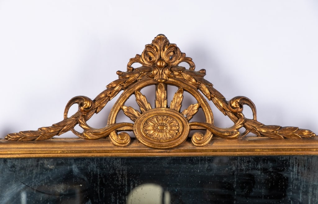 VINTAGE FRENCH GILT WALL MIRROR - 2
