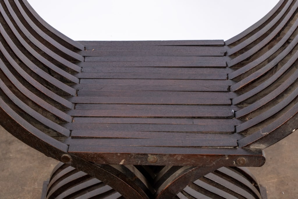 ITALIAN RENAISSANCE REVIVAL SAVONAROLA CHAIR - 3