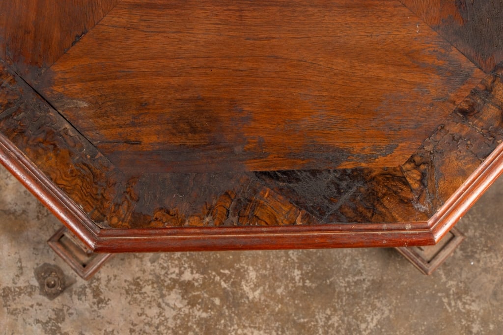 VICTORIAN GOTHIC REVIVAL OCTAGONAL TABLE - 5
