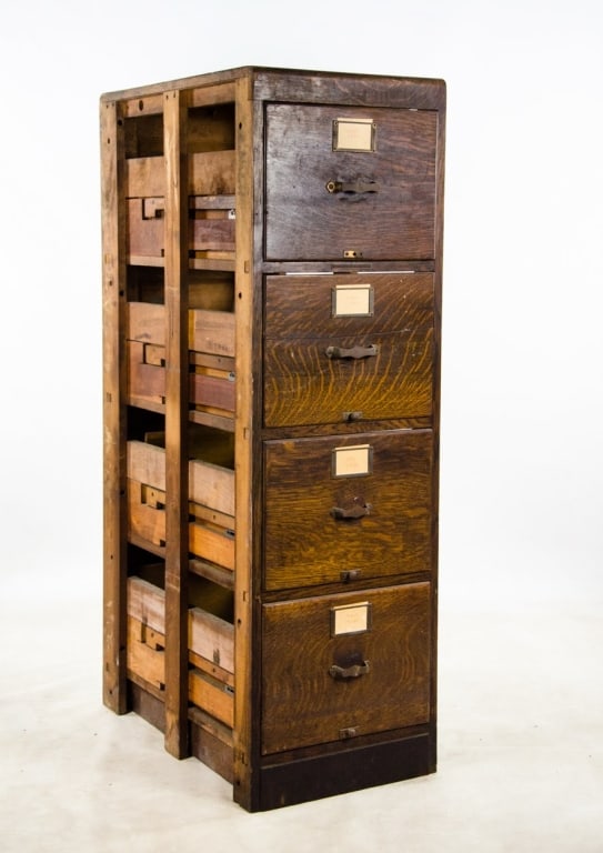 LIBRARY BUREAU FOUR-DRAWER FILE CABINET - 7