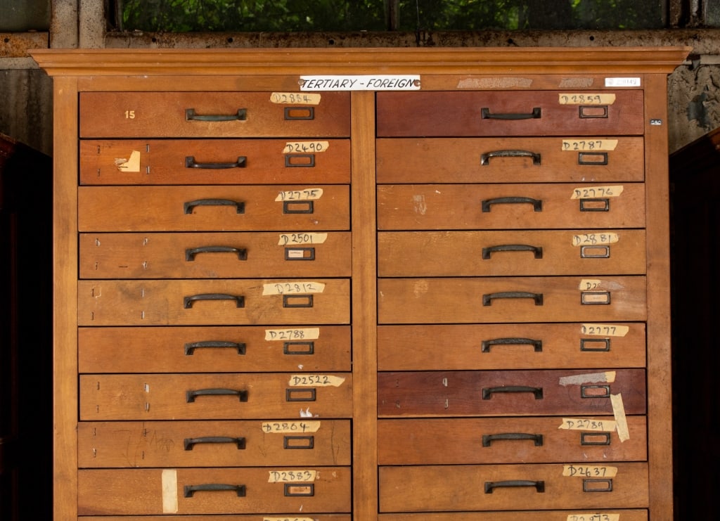 HAMILTON 40-DRAWER OAK FLAT FILE CABINET - 2