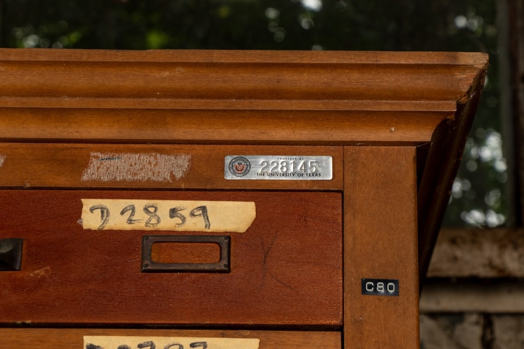 HAMILTON 40-DRAWER OAK FLAT FILE CABINET - 8