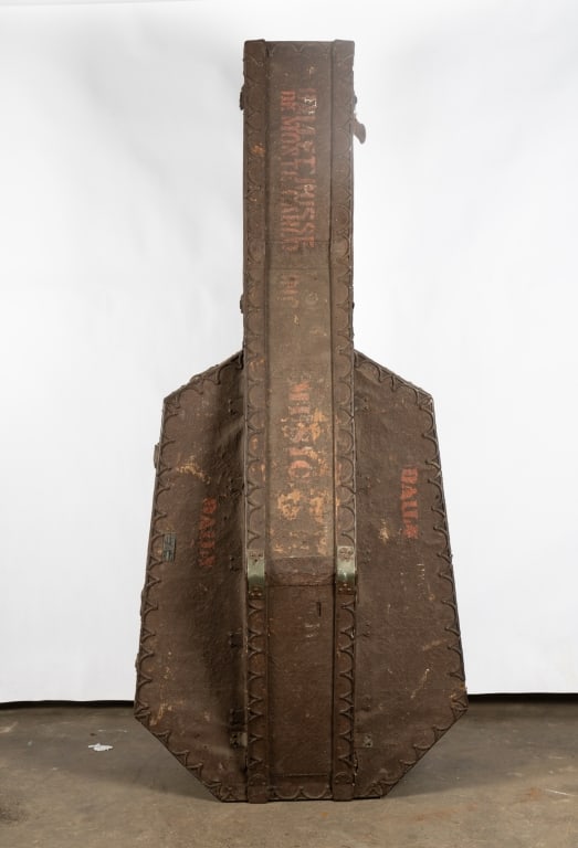 19TH C. C.A. TAYLOR TRUNK WORKS CELLO CASE - 2